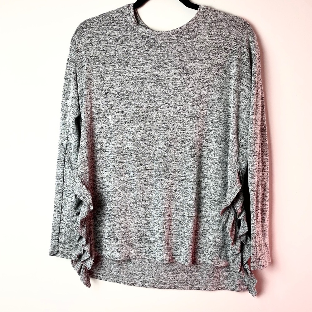 Aerie Just Add Leggings Ruffle Slit Tunic Top